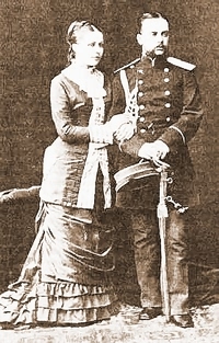Подполковник Леонид Михайлович Чичагов и его супруга Наталья Николаевна (урожденная Дохтурова)