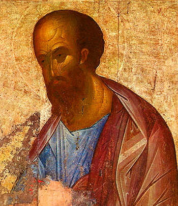 Св. апостол Павел. Икона Андрея Рублева