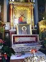 Рака с мощами св. мч. Гавриила в Свято-Никольском храме в г. Белостоке
