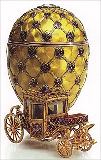 Яйцо «Коронационное» подарено императором Николаем II супруге, императрице Александре Федоровне на Пасху 1897
