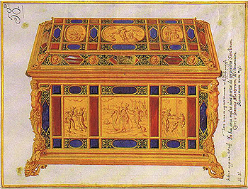 Реликварий свв. Кира и Иоанна, рисунок конца XVI в.