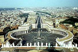 Площадь святого Петра в Риме