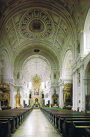 Мюнхен, церковь св. Михаила. Интерьер