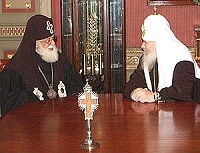 Предстоятель Русской Православной Церкви встретился со Святейшим и Блаженнейшим Католикосом-Патриархом всея Грузии Илией II