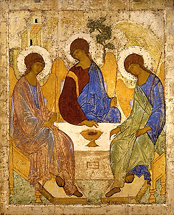 Пресвятая Троица. Икона прп. Андрея Рублева