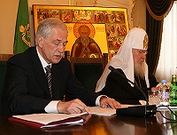 Святейший Патриарх Алексий возглавил заседание Попечительского совета Саввино-Сторожевского монастыря