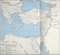 Византийская империя IV-V вв. Административное деление (карта)