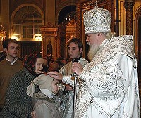 В праздник Крещения Господня Предстоятель Русской Православной Церкви совершил богослужения в Богоявленском кафедральном соборе