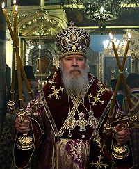 Святейший Патриарх совершил Божественную литургию в храме Казанской иконы Божией Матери в Коломенском