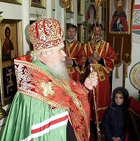 В день памяти св. Варвары Святейший Патриарх совершил молебен в храме преп. Илии Муромца и св. Варвары при гарнизоне штаба РВСН в поселке Власиха