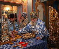 В праздник Казанской иконы Божией Матери и День народного единства Святейший Патриарх совершил Божественную литургию в новосвященном храме Рождества Иоанна Предтечи в Нижнем Новгороде