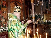 В день памяти преподобного Саввы Звенигородского Святейший Патриарх совершил богослужение в Саввино-Сторожевском монастыре