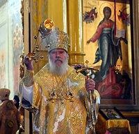 Святейший Патриарх прибыл с визитом в Коломну и совершил Божественную литургию в Успенском соборе Коломенского кремля