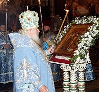 Накануне праздника Введения Пресвятой Богородицы во Храм Святейший Патриарх совершил Всенощное бдение в Храме Христа Спасителя