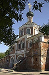Святейший Патриарх Алексий ознакомился с ходом строительства соборного храма Зачатьевского монастыря