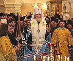 Перед открытием Поместного Собора Русской Православной Церкви в Преображенской церкви Храма Христа Спасителя совершена Божественная литургия