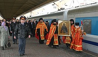 Чудотворную икону св. преподобного Саввы Сторожевского сегодня доставят из Москвы в Санкт-Петербург