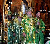 Святейший Патриарх возглавил праздничные богослужения в Троице-Сергиевой Лавре