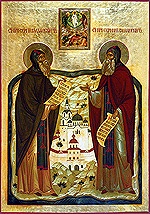 В день памяти преподобных Сергия и Германа Валаамских Святейший Патриарх Кирилл совершил Божественную литургию в Спасо-Преображенском соборе Валаамского монастыря