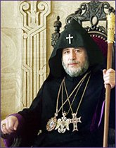 Патриаршее поздравление Католикосу всех армян Гарегину II по случаю десятилетия со дня интронизации