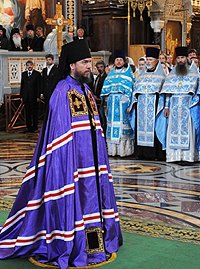 Святейший Патриарх Кирилл возглавил чин наречения архимандрита Климента (Родайкина) во епископа Рузаевского, викария Саранской епархии