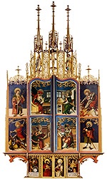 В Баварском Фрайзинге демонстрируется уникальный резной алтарь XVI века