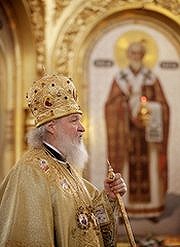 Проповедь Святейшего Патриарха Кирилла за Божественной литургией в день памяти святителя Николая Чудотворца