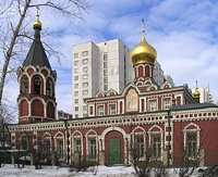 Святейший Патриарх Кирилл совершил праздничное богослужение в храме иконы «Нечаянная Радость» в Марьиной Роще