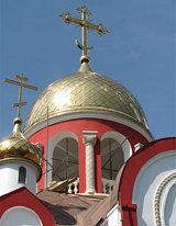 Президент России на Рождество посетил храм св. Георгия Победоносца в подмосковном Видном