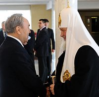 Состоялась встреча Предстоятеля Русской Церкви с Президентом Республики Казахстан