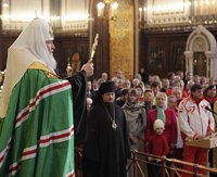 Святейший Патриарх Кирилл благословил сборную России на участие в Олимпийских играх в Ванкувере