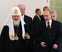 Поздравление Председателя Правительства РФ В.В. Путина Святейшему Патриарху Кириллу с годовщиной интронизации