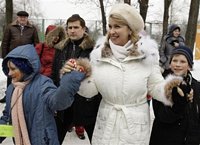 Светлана Медведева приняла участие в праздновании начала Масленицы вместе с воспитанниками приютов и школ-интернатов