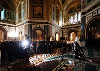 Предстоятель Русской Церкви совершил вечерню с чином прощения в Храме Христа Спасителя