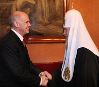 Состоялась встреча Святейшего Патриарха Кирилла с премьер-министром Греции Георгиосом Папандреу