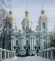 В канун Крестопоклонной Недели Святейший Патриарх Кирилл совершил утреню в Никольском Морском соборе Петербурга