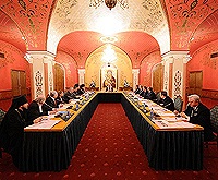 Святейший Патриарх Кирилл возглавил заседание Попечительского совета православного монастыря святого Георгия Победоносца в Гётшендорфе (Германия)