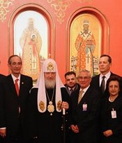 Святейший Патриарх Кирилл встретился с Президентом Республики Гватемала Альваро Коломом Кабальеросом