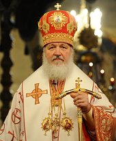 Слово Святейшего Патриарха Кирилла после Божественнной литургии в понедельник Светлой седмицы в Успенском соборе Кремля