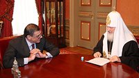 Предстоятель Русской Церкви встретился с президентом Карачаево-Черкесии Борисом Эбзеевым