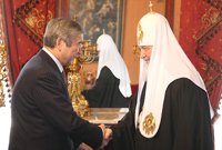 Святейший Патриарх Кирилл встретился с генеральным секретарем Евразийского экономического сообщества