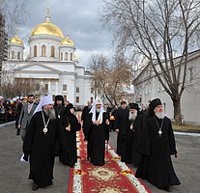Святейший Патриарх Кирилл посетил Ново-Тихвинский женский монастырь Екатеринбурга