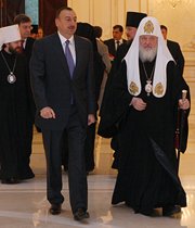 Состоялась встреча Святейшего Патриарха Кирилла с Президентом Азербайджана Ильхамом Алиевым