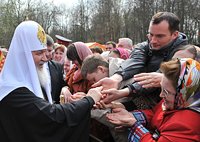 Слово Святейшего Патриарха Кирилла за Божественной литургией в день памяти Собора новомучеников, в Бутове пострадавших