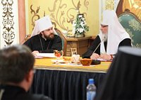 В Храме Христа Спасителя прошла встреча Святейшего Патриарха Кирилла с учащимися Общецерковной аспирантуры