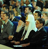 В День славянской письменности и культуры Предстоятели Константинопольской и Русской Православных Церквей присутствовали на концерте в Государственном Кремлевском дворце