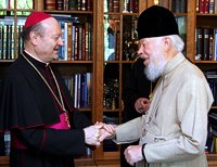 Митрополит Киевский и всей Украины Владимир встретился с главой Папского совета по делам культуры архиепископом Джанфранко Равази