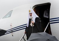 Предстоятель Русской Православной Церкви прибыл в Санкт-Петербург