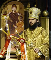 Патриаршее поздравление епископу Гатчинскому Амвросию с 40-летием со дня рождения