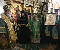 Слово Предстоятеля Русской Церкви после молитвы перед мощами преподобных Сергия и Германа Валаамских